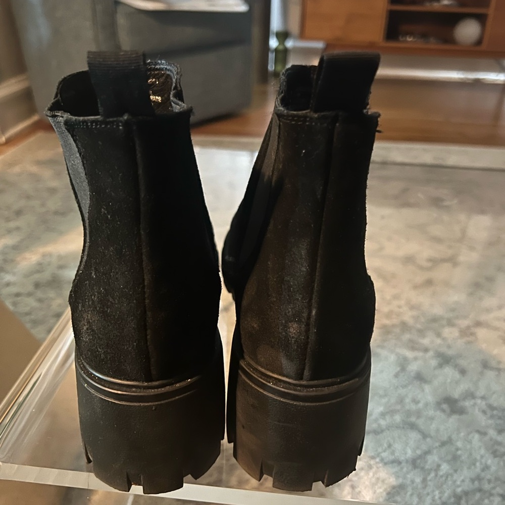 Steve Madden Women's Black Suede Ankle Boot - Picture 3 of 5